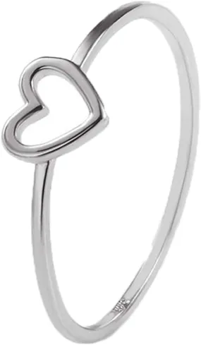 Tiny Heart Ring Stacking Dainty Cute Ring Minimalist Rings Friendship Matching Cubic Zirconia Stackable Gold Rings
