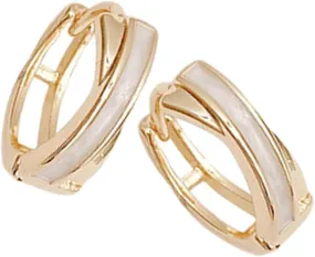 VALICLUD Earrings for Women Fashion Small Gold Drop Hoop Earrings Women's Jewelry Minimalist Hoop Earrings
