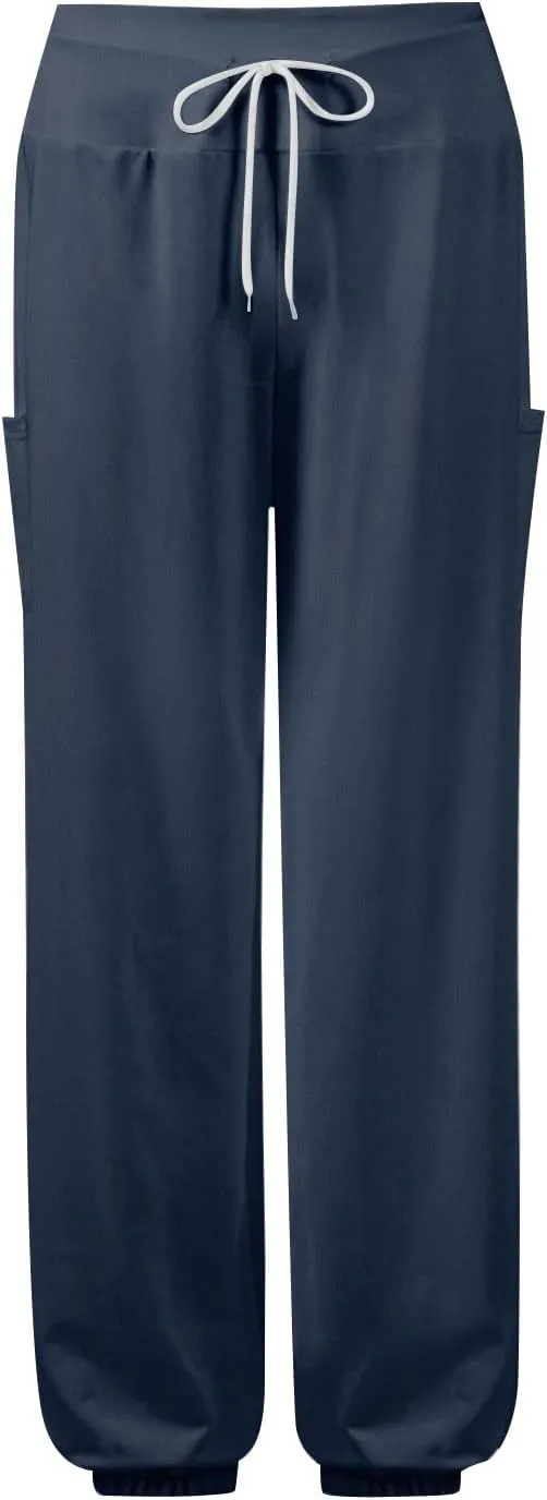 Women's Harem Pants, Hippie Palazzo Pants Boho Joggers High Waist Drawstring Trousers Flowy Clothes Pant with Pockets A1