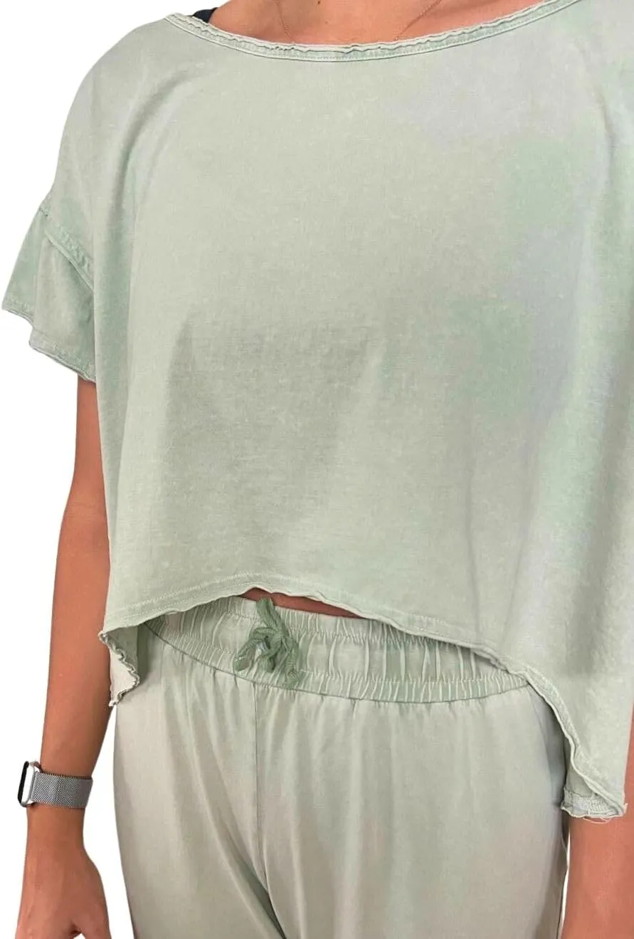 Womens Organic Pima Cotton Casual T-Shirt, Relaxed fit