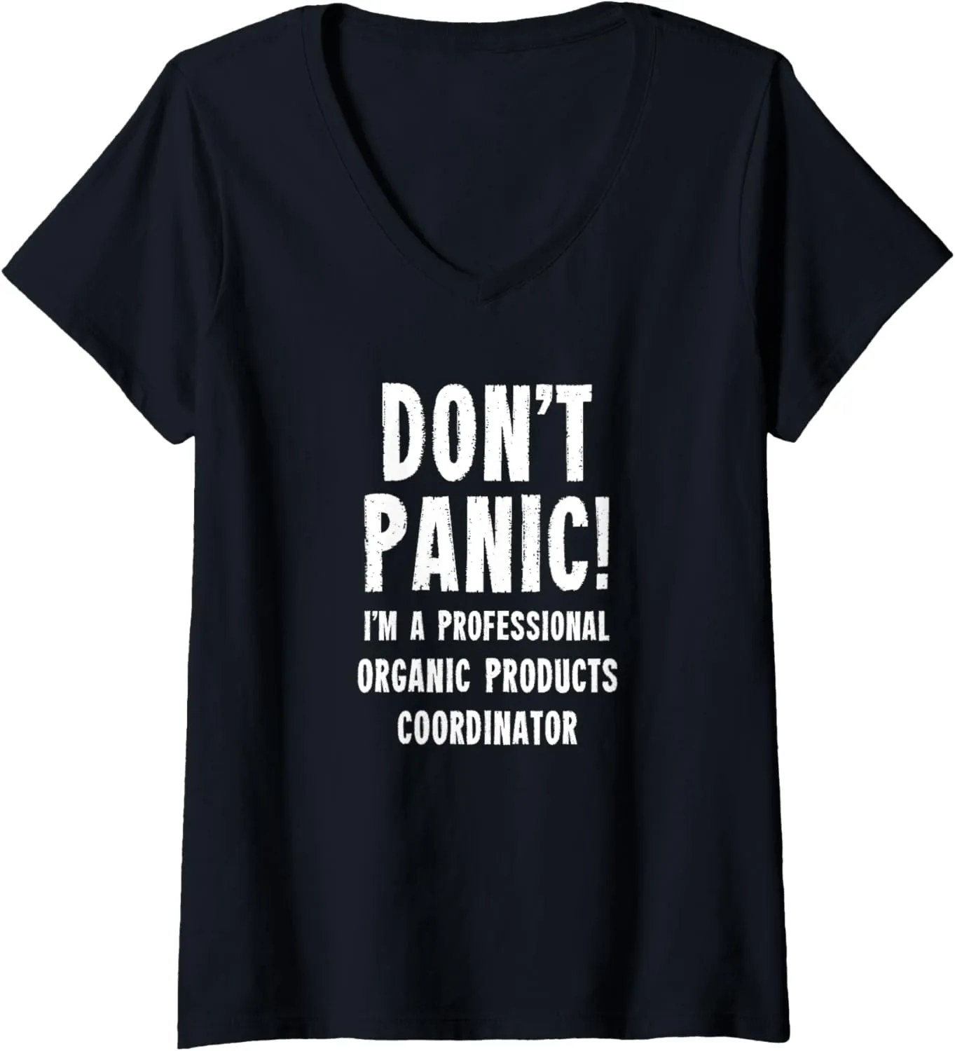 Womens Organic Products Coordinator V-Neck T-Shirt