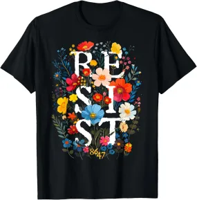 Womens Resist Floral Boho Style Trendy T-Shirt