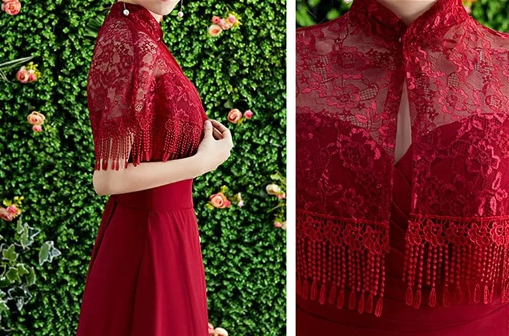 Women's Shawls and Wraps for Evening Dress Chiffon Shawl Soft Elegant Capelet for Wedding Cape Flapper Cover Up
