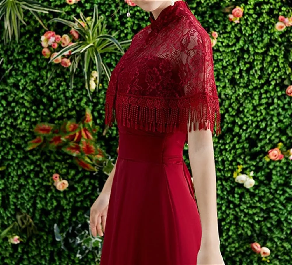 Women's Shawls and Wraps for Evening Dress Chiffon Shawl Soft Elegant Capelet for Wedding Cape Flapper Cover Up
