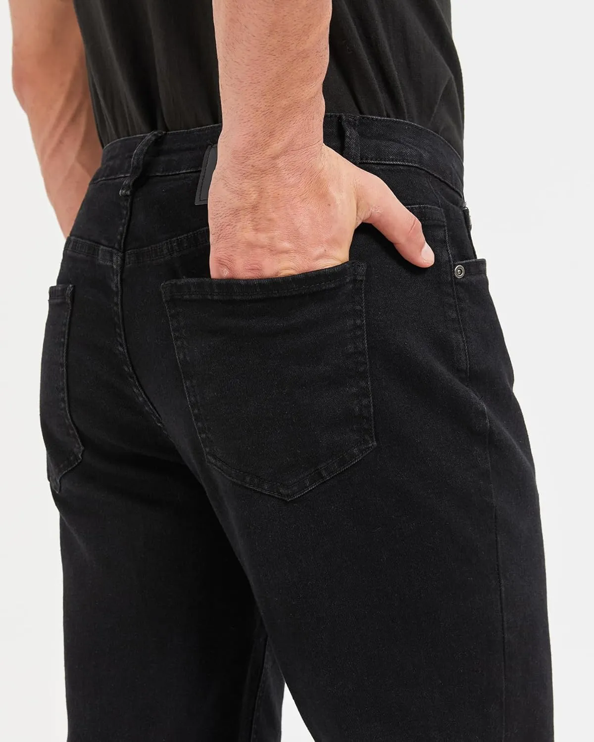Zylioo Mens Tall Jeans 34/36 Long Inseam, Extra Tall Slim Fit Stretch Jeans, Tall Size Denim with 5 Pocket