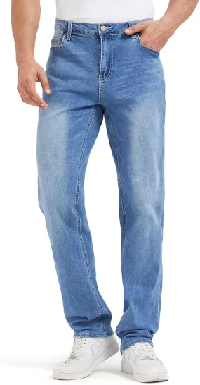 Zylioo Mens Tall Jeans 34/36 Long Inseam, Extra Tall Slim Fit Stretch Jeans, Tall Size Denim with 5 Pocket